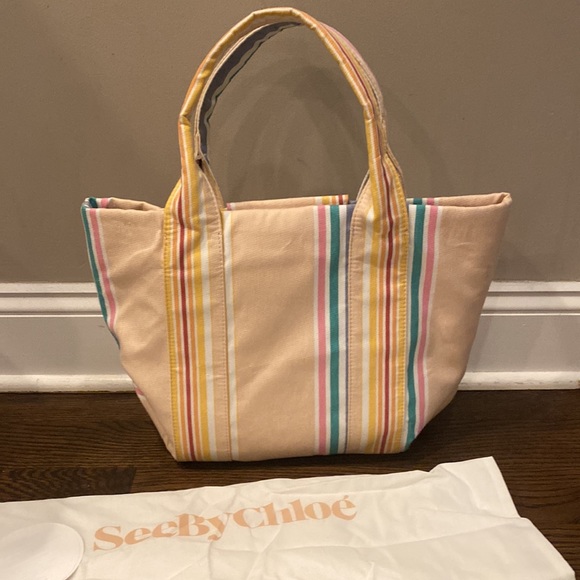 NWT See by Chloe Laetizia tote bag, smooth tan - Picture 8 of 11